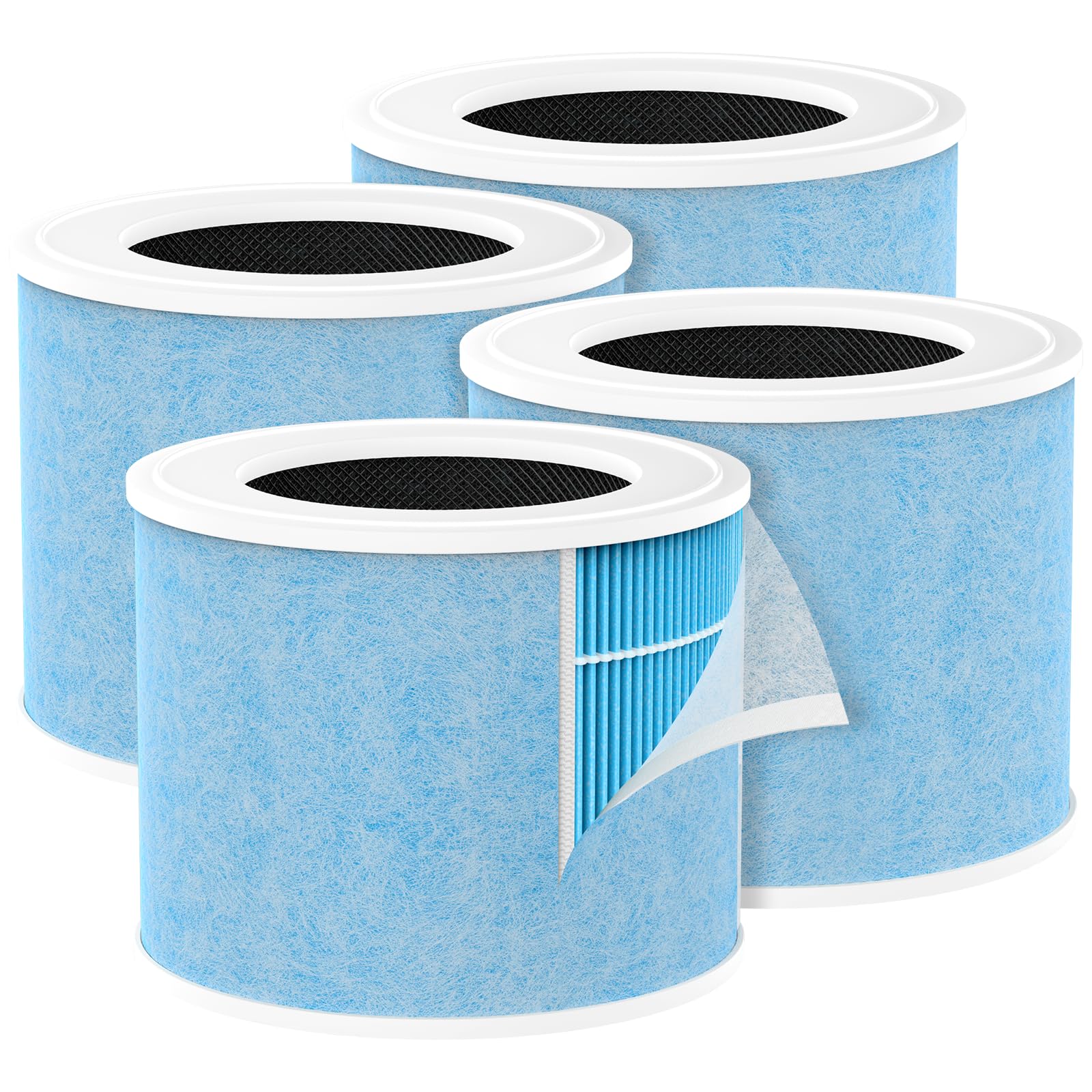 Breabetter 4-Pack AP01 Replacement Filter Compatible with Momcozy AP01 Nursery Air Purifier, for ASIN:B0FPQ1RYR9, 4-in-1 Air Filter
