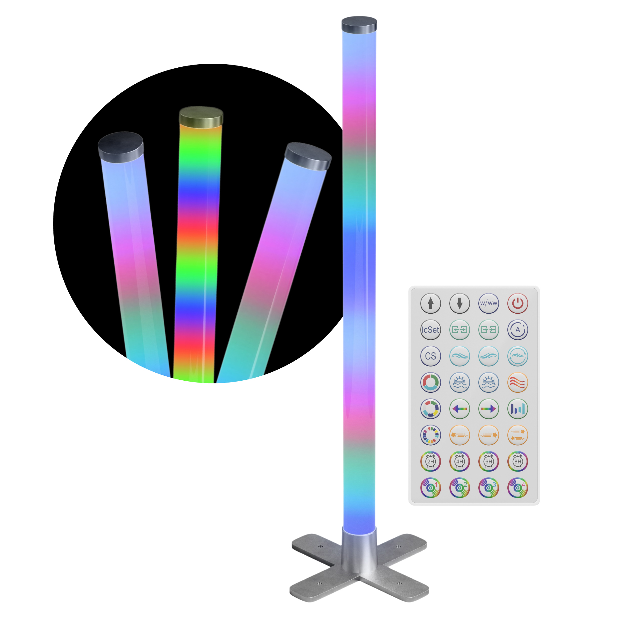 Playlearn 3.3ft Sensory Light - Music Sync & Remote - LED Color Changing Lamp - Image 8