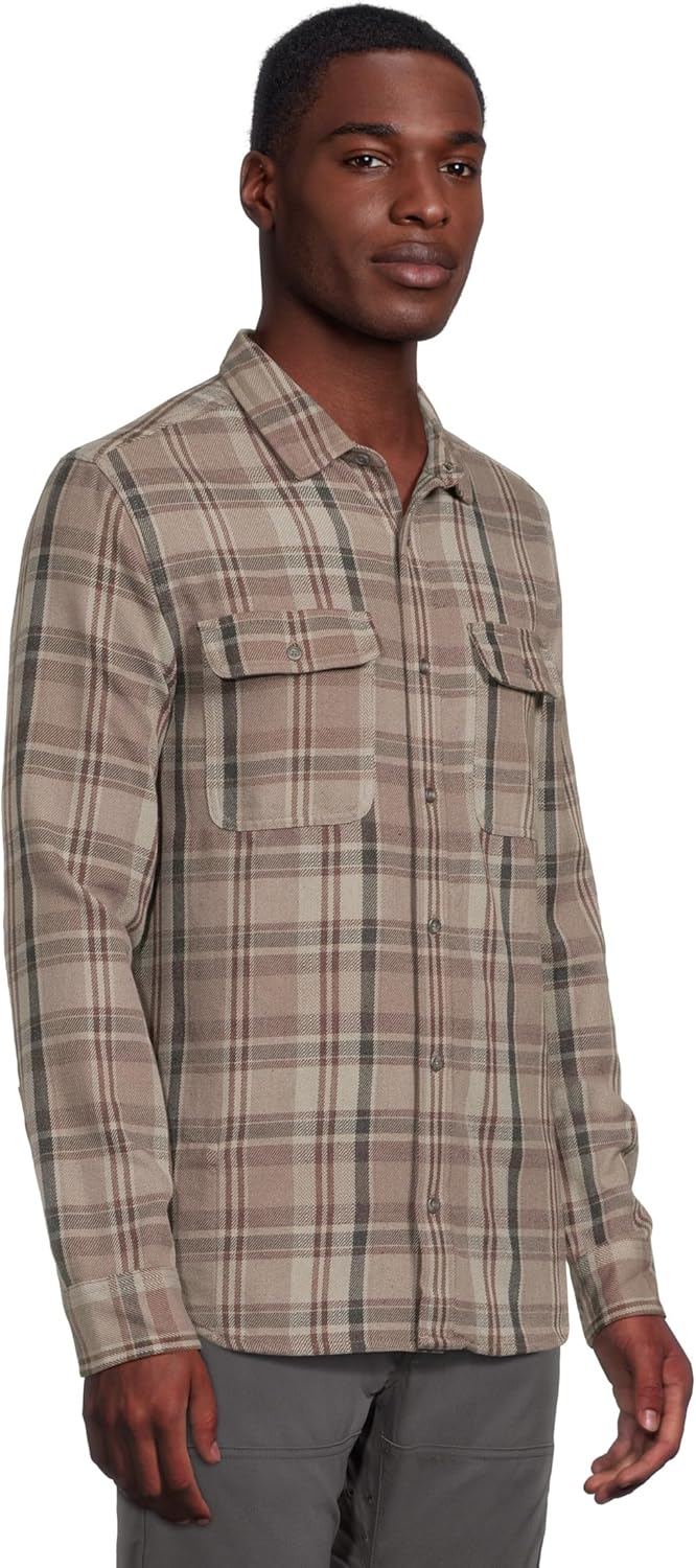 Prana Men's Westbrook Flannel Shirt, Quarry - Image 2
