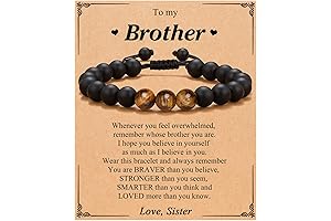 UNGENT THEM Mens Natural Stone Bracelet for Brothers from Sister