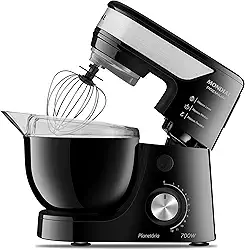 Batedeira Planetária, Mondial, Preto/Inox, 700W, 110V - BP-01P-B