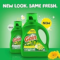 Vista 27 de Gain + Aroma Boost - Detergente líquido para ropa, aroma original, 78 cargas, 113 onzas líquidas, compatible con lavadoras de alta eficiencia