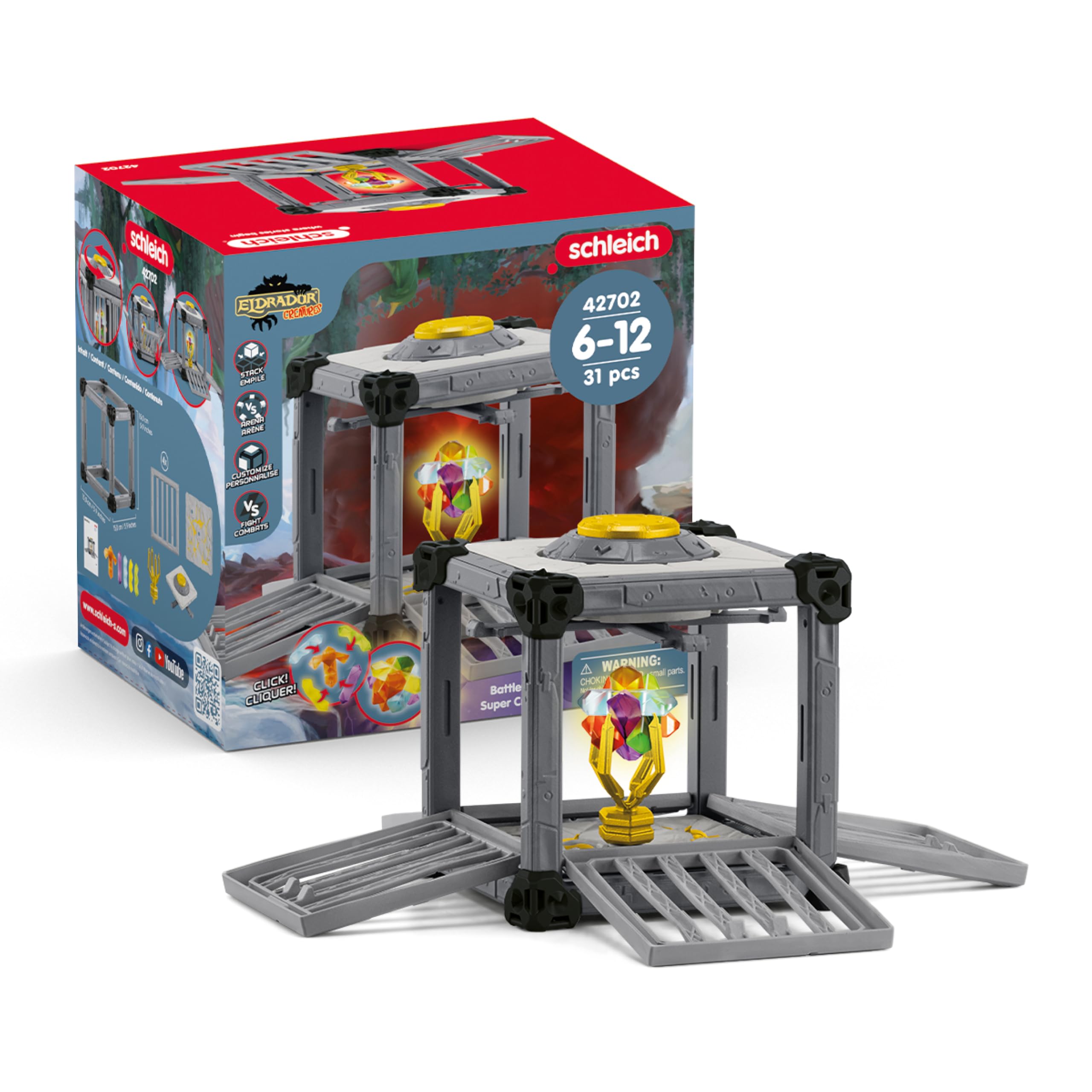 Amazon.co.jp: Schleich BattleCaveスーパークリスタル。 : おもちゃ