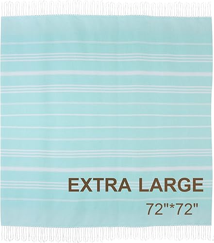 Miniatura 3 de Genovega Toalla de Playa Turca Suave Absorbente de Tamaño Extra Grande de Secado Rápido Extra Grande Sin Arena Pareo Cubrebañador Ligera de Secado