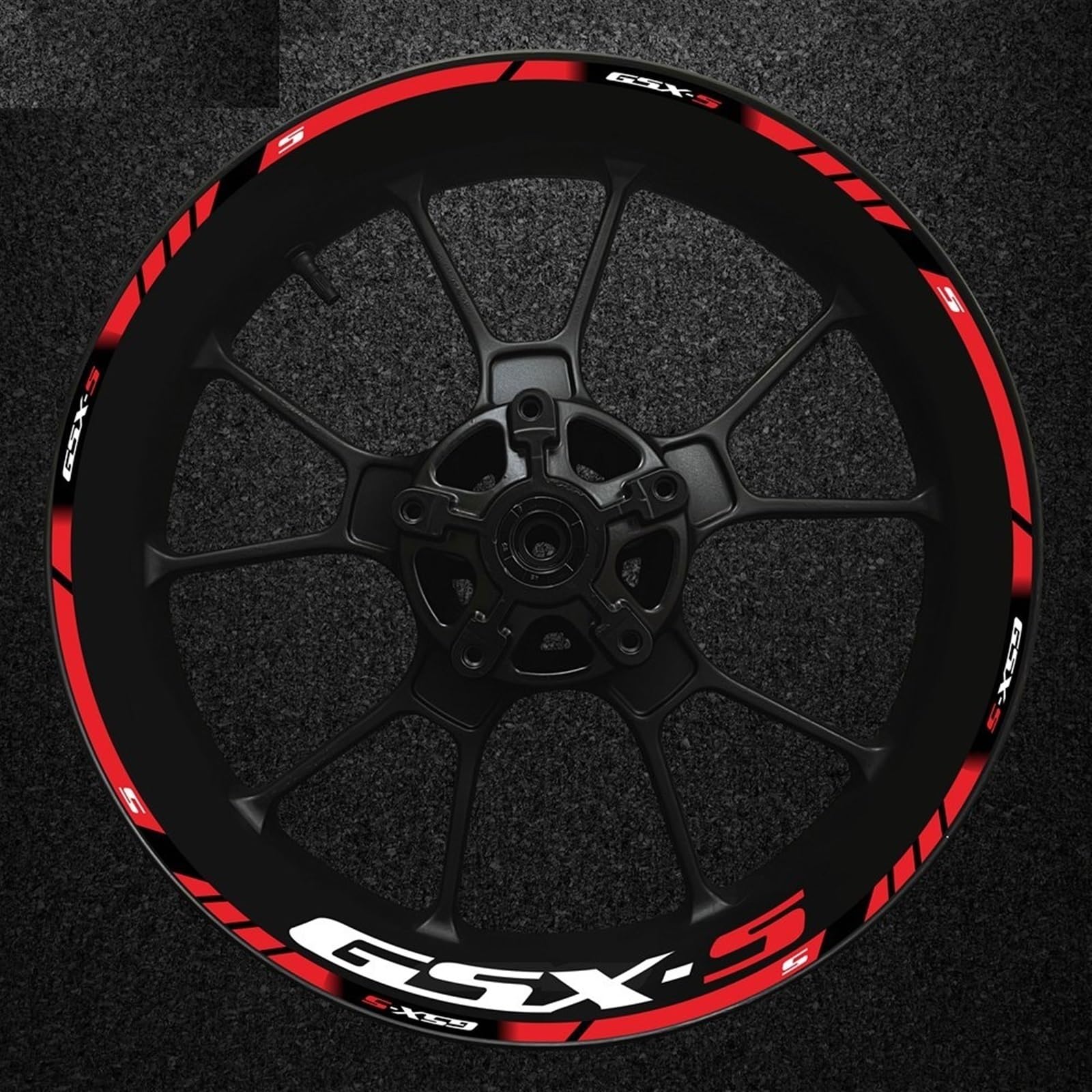 Dtsgcx Color11 Motorcycle Rim Decal Decorative Hub Reflective Sticker For Suzuki Gsx-S Gsx-S750 Gsxs1000 750 1000 600 2022(Color11)