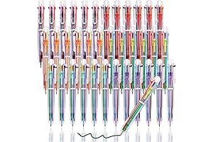 JPSOR Kids Favors Pens: 6-Color Multicolor Ballpoint Pens for School Party Favors