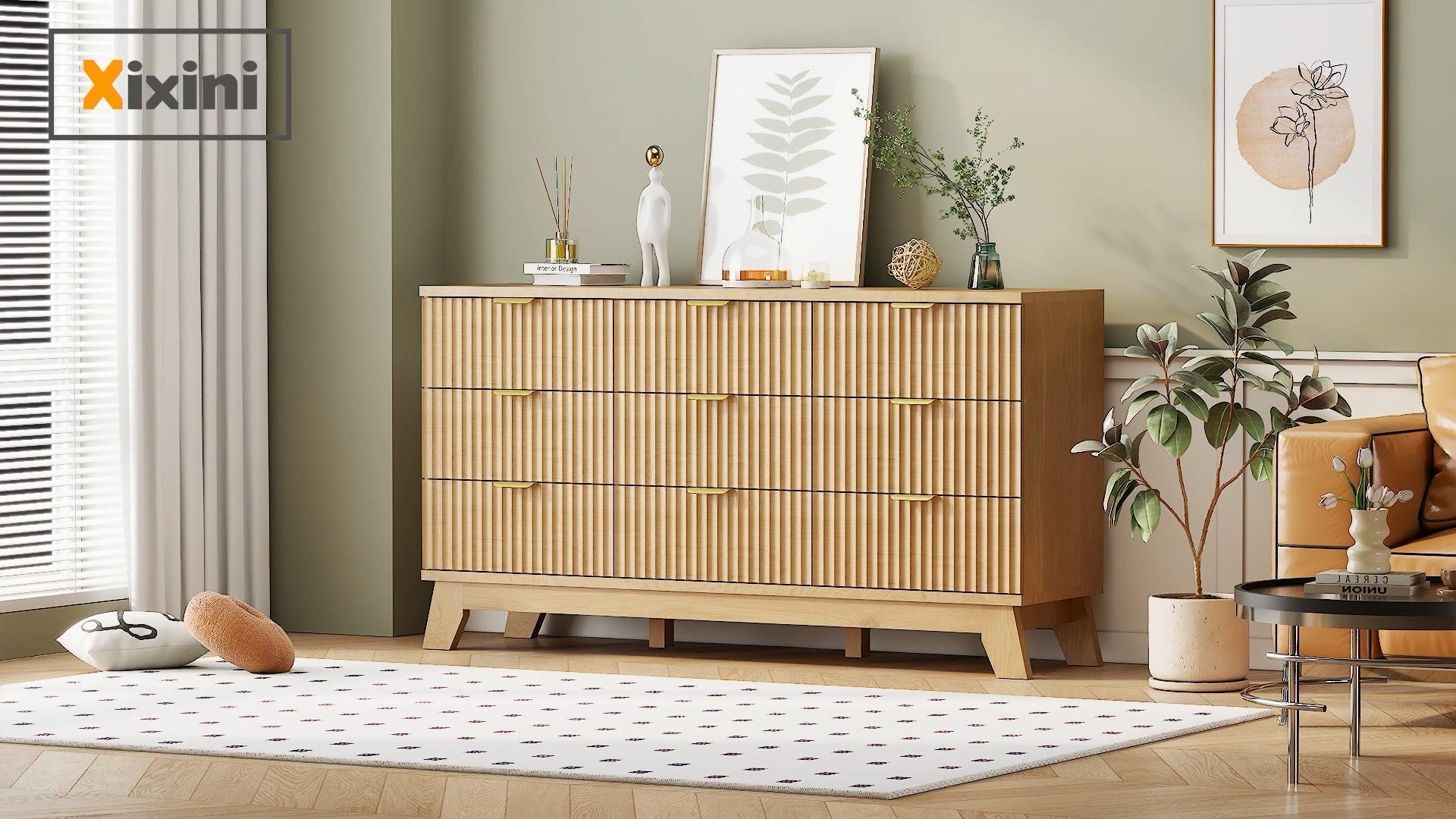 Amazon.com: Fluted Dresser for Bedroom with 6 Drawers, 48