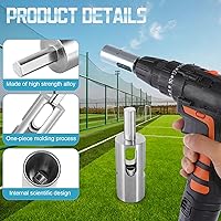 Vista 3 de EZ Twist Ties - Herramienta compatible con portabrocas de calibre 9, herramienta de fácil torsión de alambre, herramienta de valla torcida