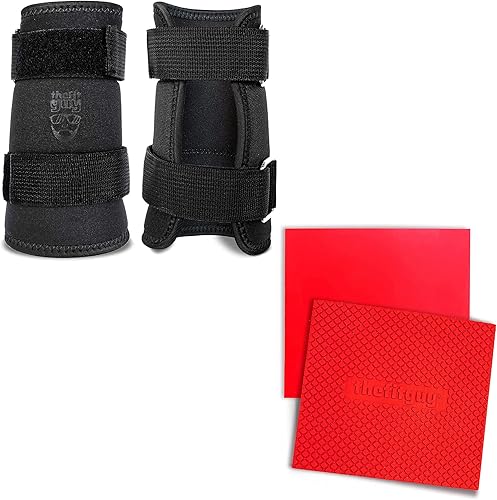 THEFITGUY Ultimate Kettlebell Combo - Protectores de brazo de pesas rusas (par) y almohadillas de silicona para levantamiento de pesas (par)