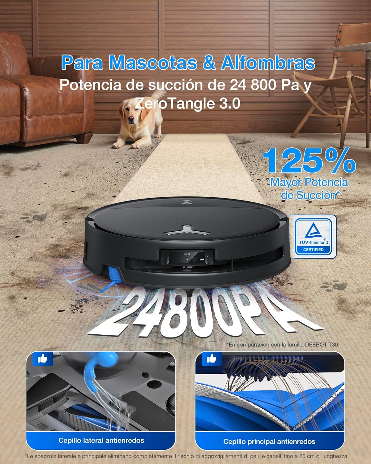Robot aspirador Ecovacs Deebot T80S Omni por 599€ (marcando aplicar cupón)