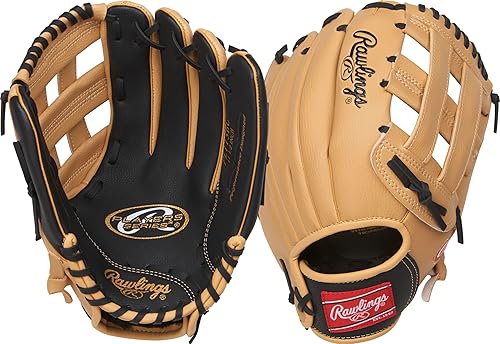 Rawlings Serie Jugadores T-Ball y guante de béisbol juvenil  Tallas 9 a 11.5 pulgadas  Múltiples estilos