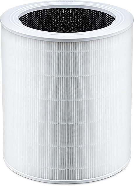 LEVOIT Air Purifier Replacement Filter 3-in-1 Fine Pre-Filter, H13 HEPA & High-Efficiency Activated Carbon, Core 600S-RF