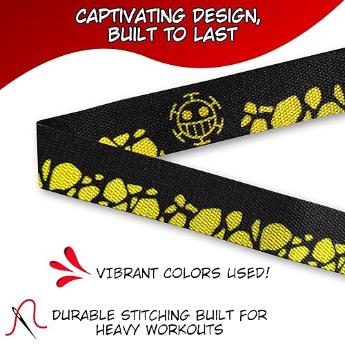 Miniatura 6 de Correas de levantamiento de anime, correas acolchadas para levantamiento de pesas, culturismo, entrenamientos de gimnasio, levantamiento de