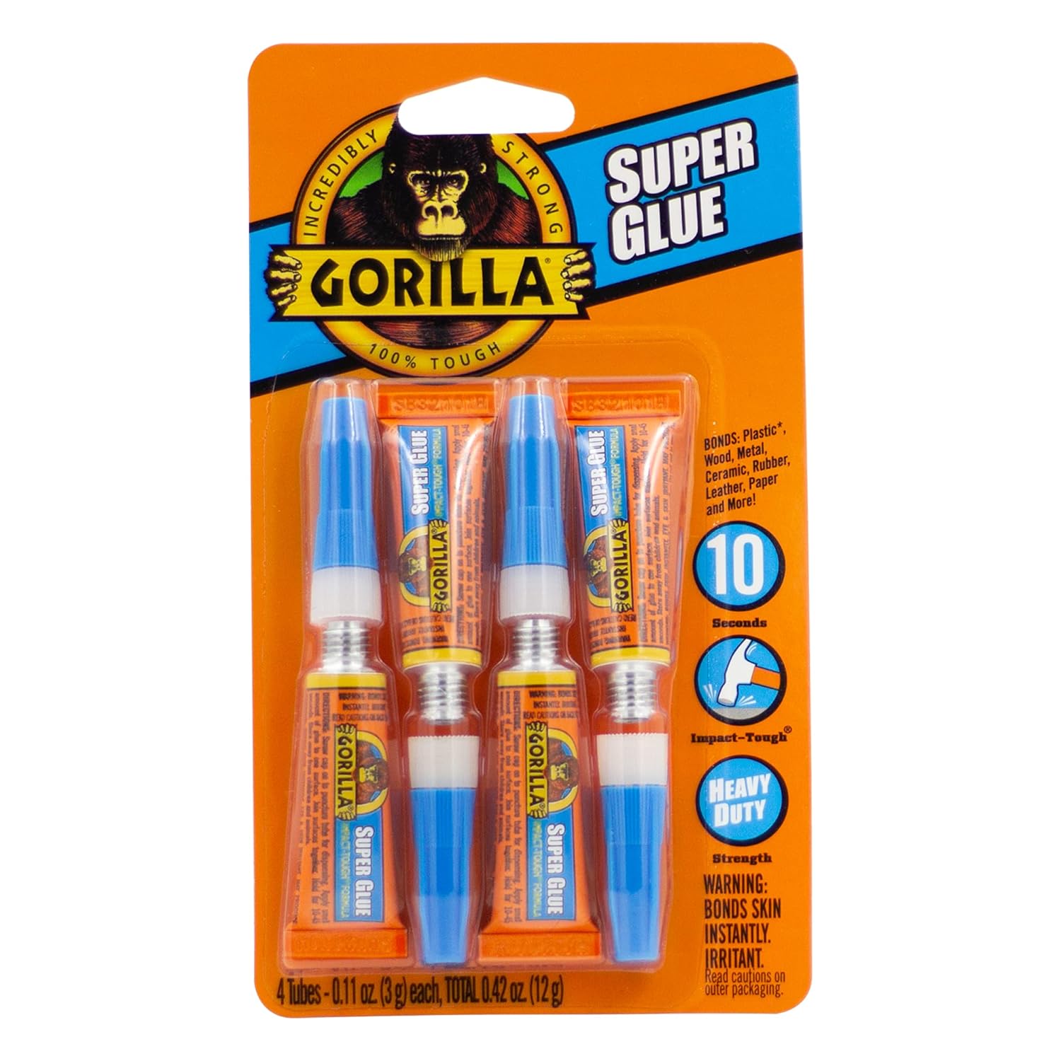Ultimate All-Purpose Clear Adhesive – Gorilla Super Glue in Convenient 3g...