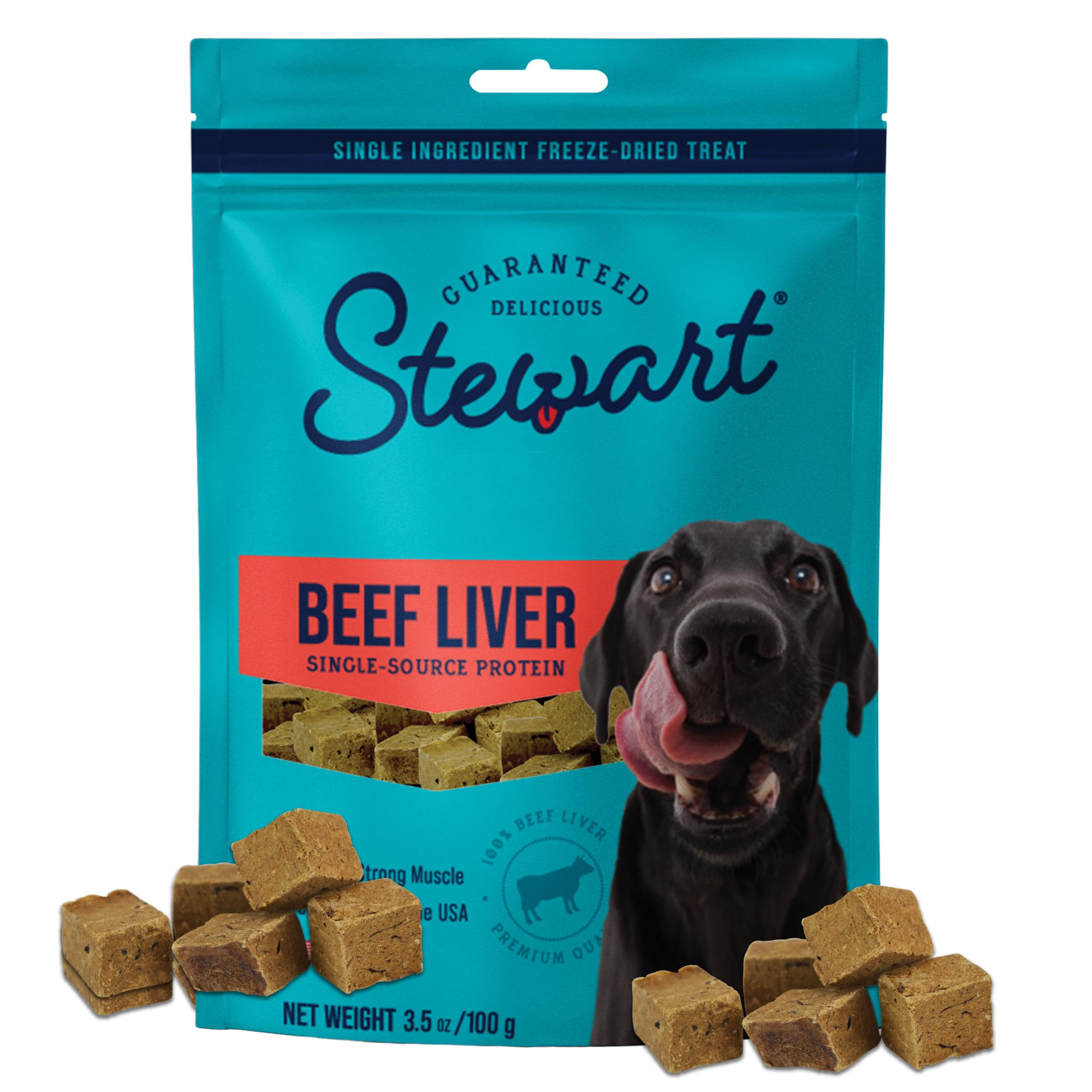 Stewart 3.5 oz Pouch of Beef Liver Treats