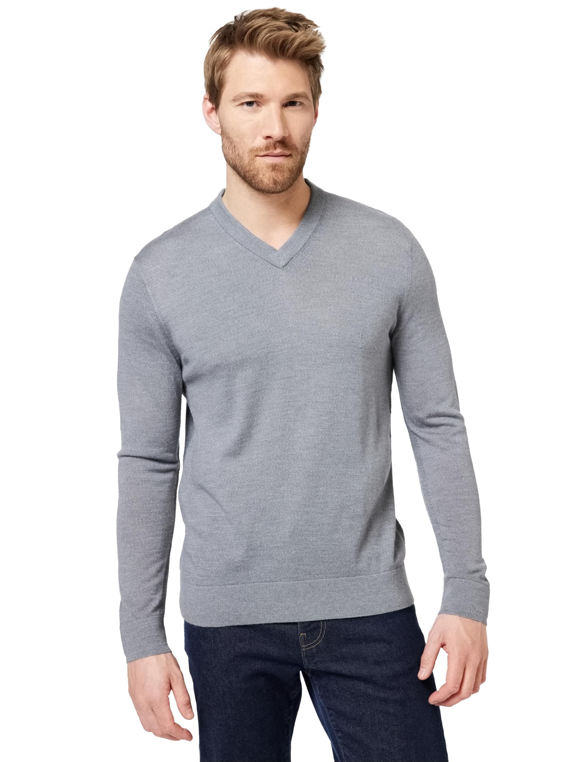 Ted Baker Men's 2819544 Shrug Sweater, MID-Grey, 4