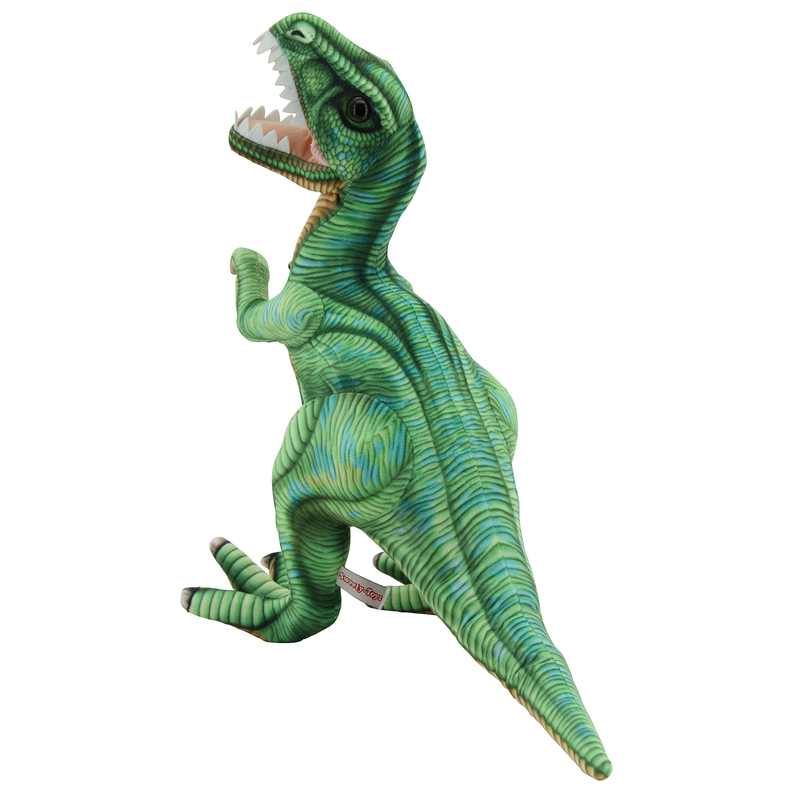 Sweety Toys- Dinosauro Animale di Peluche, Colore Verde, 10813