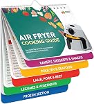 Air Livret d'aimants de feuille de crêpe Frier - Air Livre de cuisine pour débutants - Air Liners de friteuses - Air Fryers Cadeaux de cuisine Gadgets 2026 - Air Fryer Accessoires Cuisiner Livres Cuisine + Gadgets Guide de cuisine