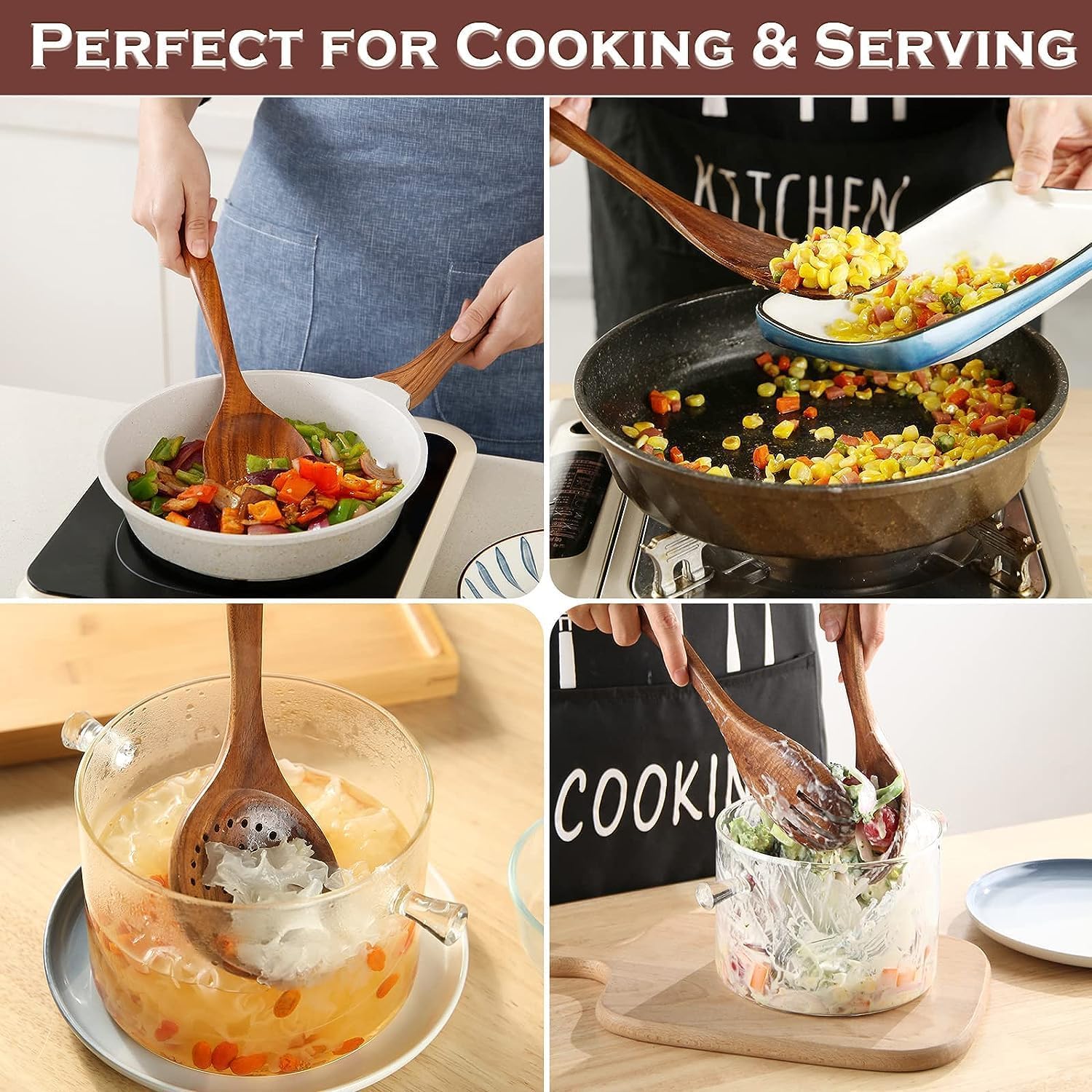 Toyvian Cuillère à Frire à Long Manche En Acier Inoxydable Pour La