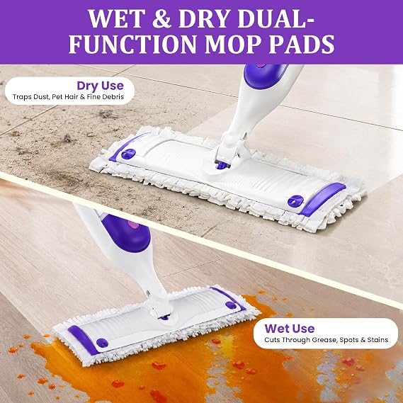 15 Count Disposable Mop Pads Refills for Swiffer Power Mop Pads