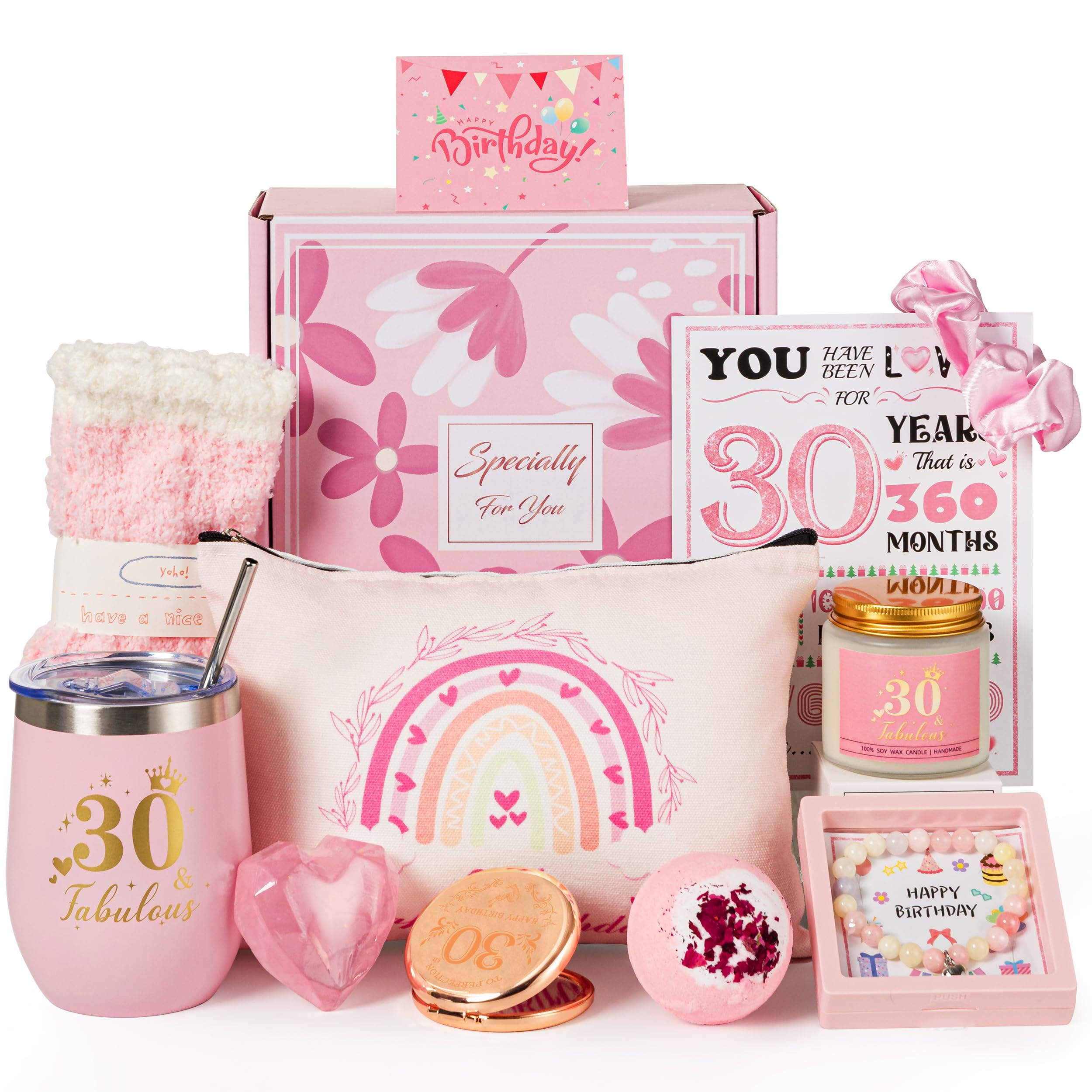 Geschenk zum 30. Geburtstag für Frauen, Geschenkbox zum 30. Geburtstag für sie, einzigartige Geschenke zum 30. Geburtstag, Körperpflege-Paket, Entspannung Spa