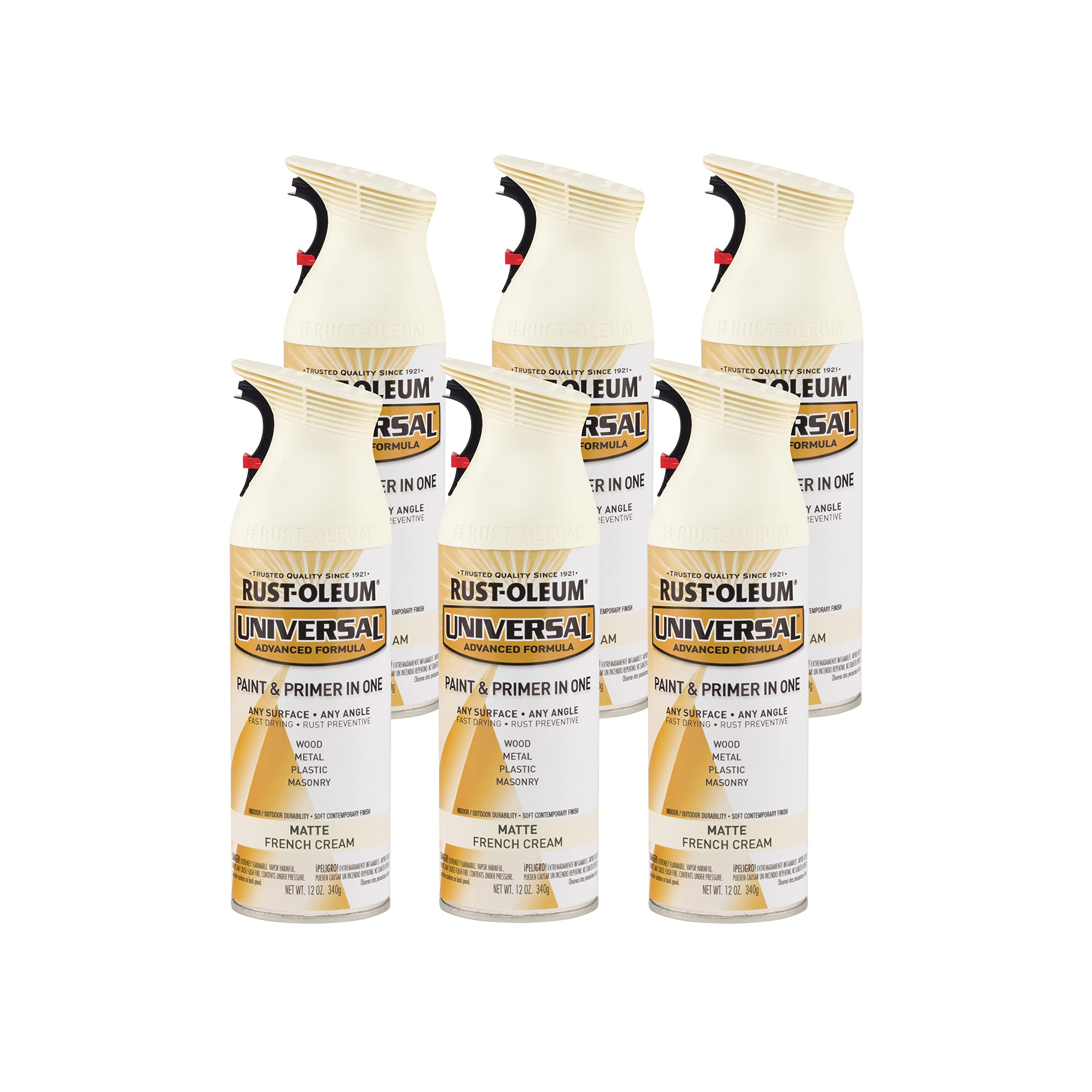 Rust-Oleum Universal All Surface Spray Paint, Matte French Cream