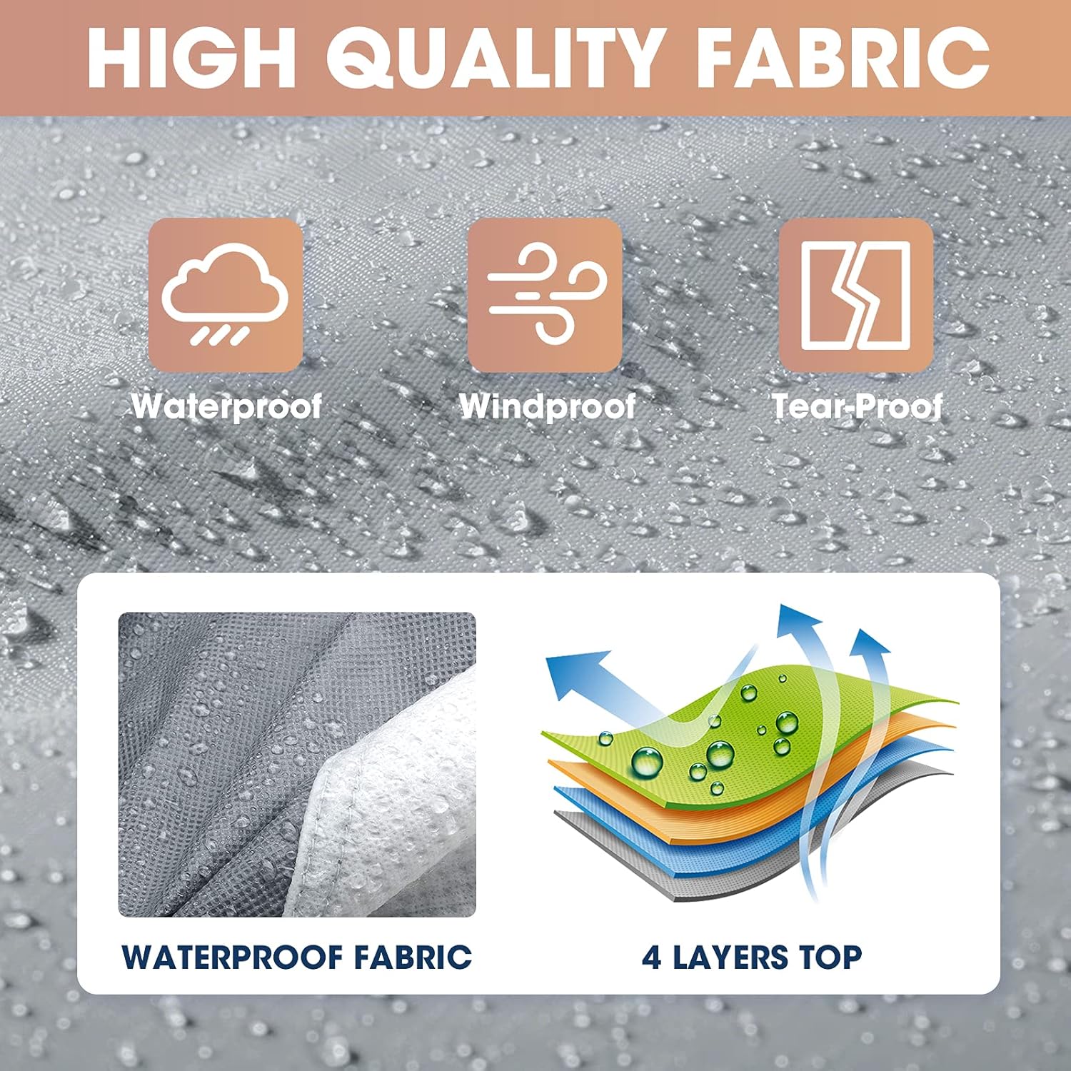 Frее Shірріng Ovеr $50 XPORTION Upgraded Travel Trailer Camper Cover, Windproof RV Cover, Fits 33' - 36' Travel Trailer Cover, 4-Layer Camper Cover with 2 Long Straps and 2 Patches Bеѕt Dеаl XPORTION Upgraded Travel Trailer Camper Cover, Windproof RV Cover, Fits 33' - 36' Travel Trailer Cover, 4-Layer Camper Cover with 2 Long Straps and 2 Patches