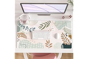 Enliven Your Workspace: Colorful Star Abstract Boho Mousepad