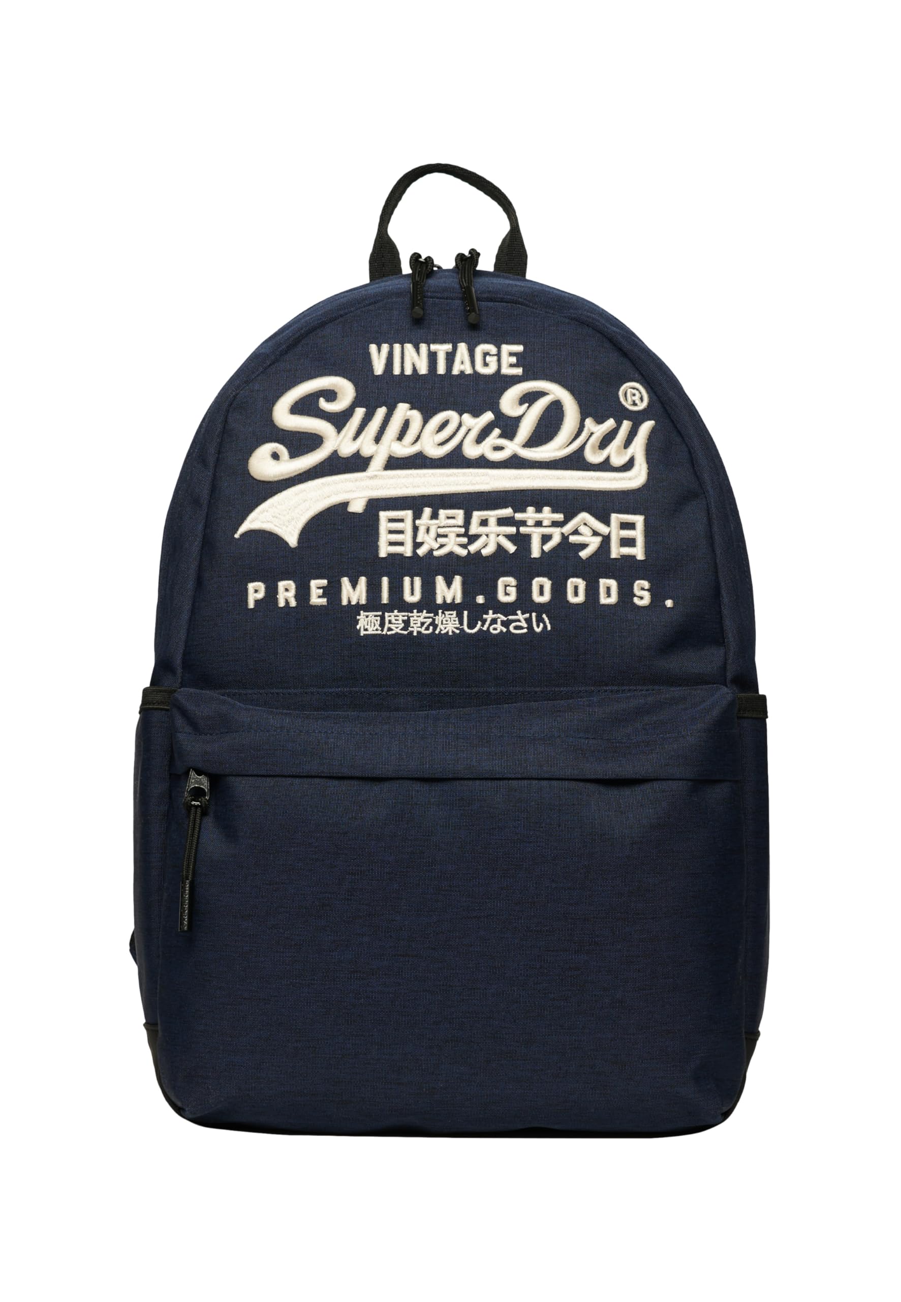 Superdry Unisex Blue Heritage Montana Backpack - Eclipse Navy Marl