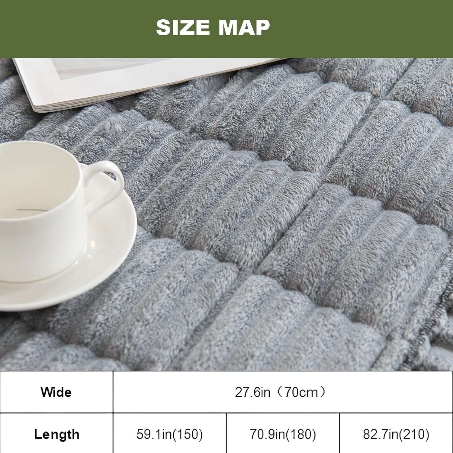 HAOYONG Pet Couch Cover Fuzzy Couch Cover for Dogs Washable Couch Cushion Non-Slip Sofa Slipcover Cushion Furniture Protector Pet Friendly