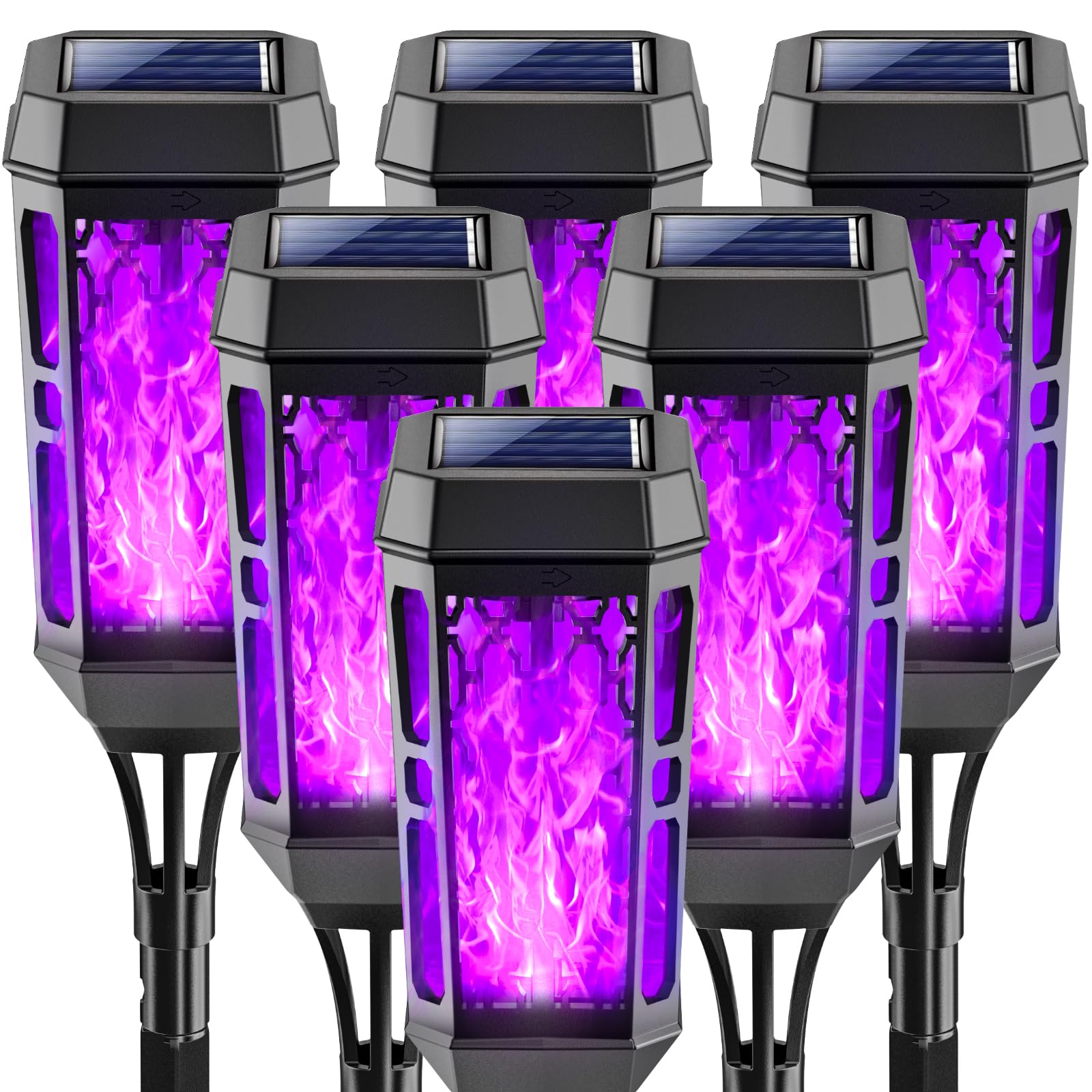 Joltix Solarlampen für Außen Garten, Solarleuchten mit Realistischer Flammeneffekt, Solar Fackeln Gartenbeleuchtung, IP65 Wasserdichte Gartenfackeln für Außen, Hinterhöfe, Rasendeko