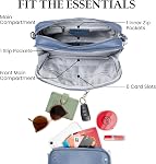 befen Genuine Leather Crossbody Purses for Women, Woman Camera Shoulder Bags Handbags with Built in RFID Wallet
