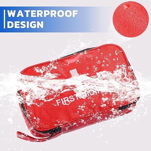 Miniatura 4 de VITUU Kit de primeros auxilios de emergencia, impermeable, kit de primeros auxilios de viaje para el hogar, camping, senderismo, deportes, oficina,