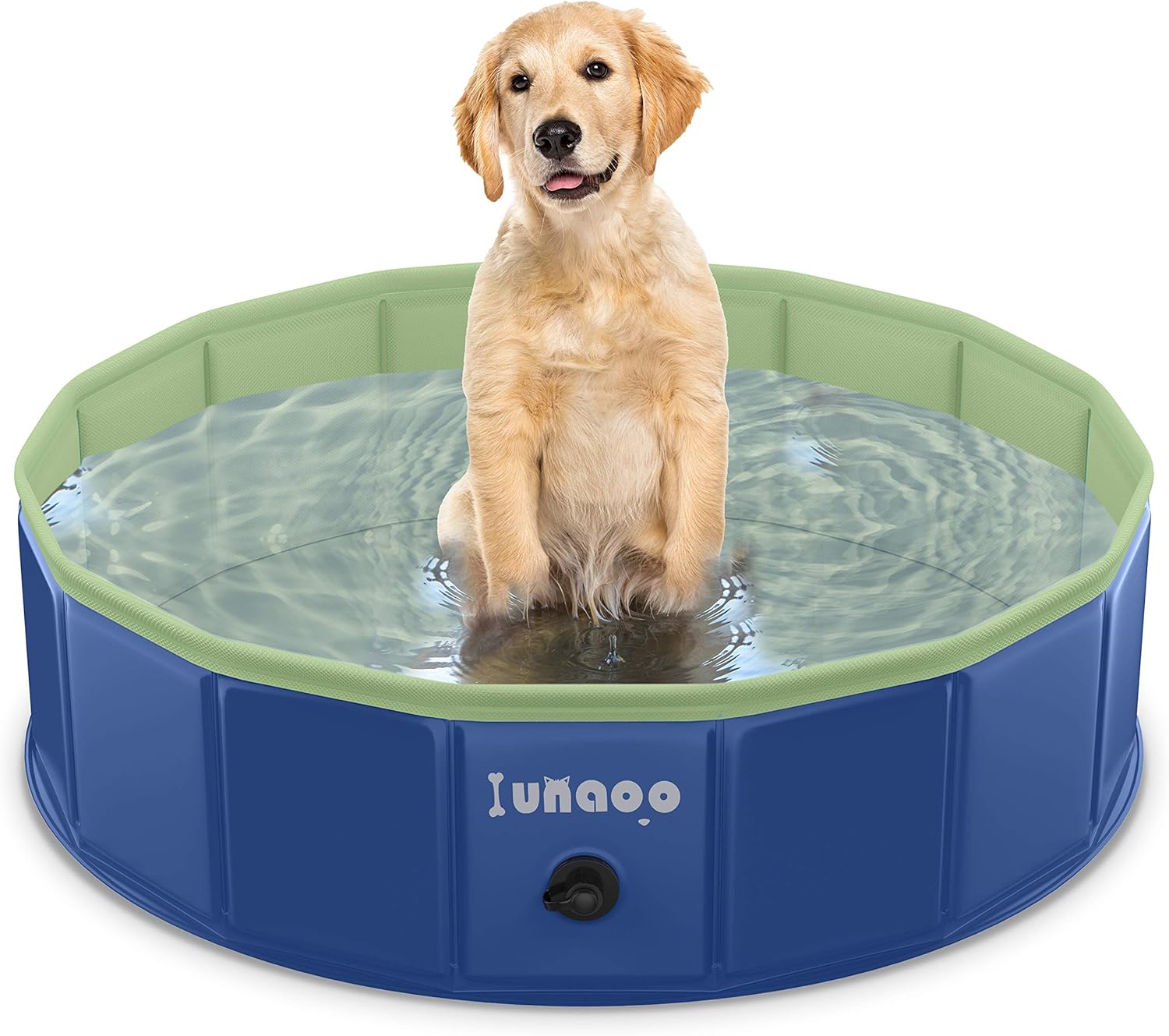 lunaoo Foldable Dog Pool Portable Kiddie Pool for Kids