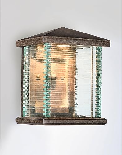 Miniatura 2 de Maxim 55733CLET Triumph VX - Aplique de pared LED de vidrio transparente resistente para exteriores, 1 luz de 12 vatios, 13 pulgadas de alto x 10