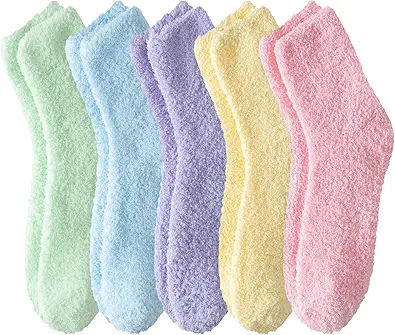 Warm & Cozy Gifts for Women, Fluffy Fuzzy Sock, Plush Sleeping Slipper Socks - Soft Warm Fabric