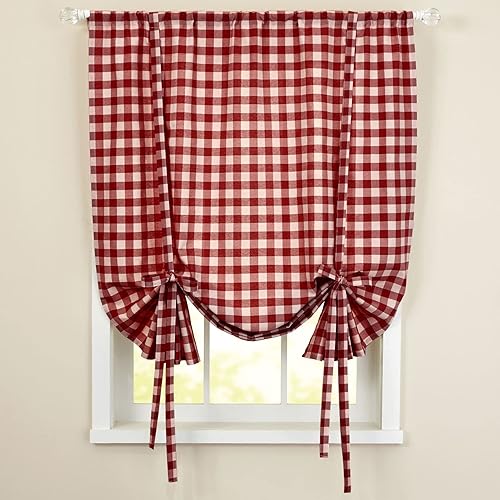 Vista 189 de Juego de cortinas de cocina, con festón, con visillo Hopewell Blanco