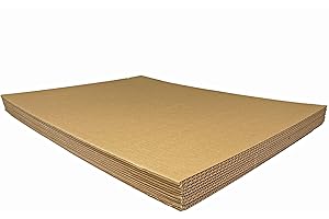 10-Pack Corrugated Cardboard Filler Insert Sheets for Packing, Mailing, and Crafts