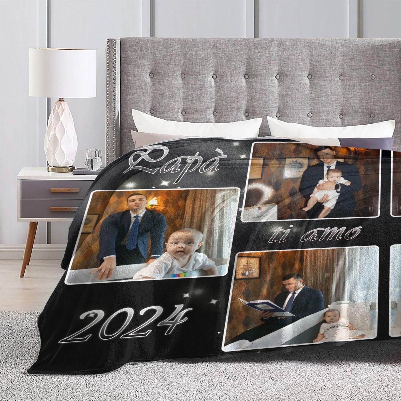 Coperta Personalizzata Con Foto - Plaid In Flanella Morbida, Regalo Ideale Per Famiglia E Amici, Multiple Misure E Design