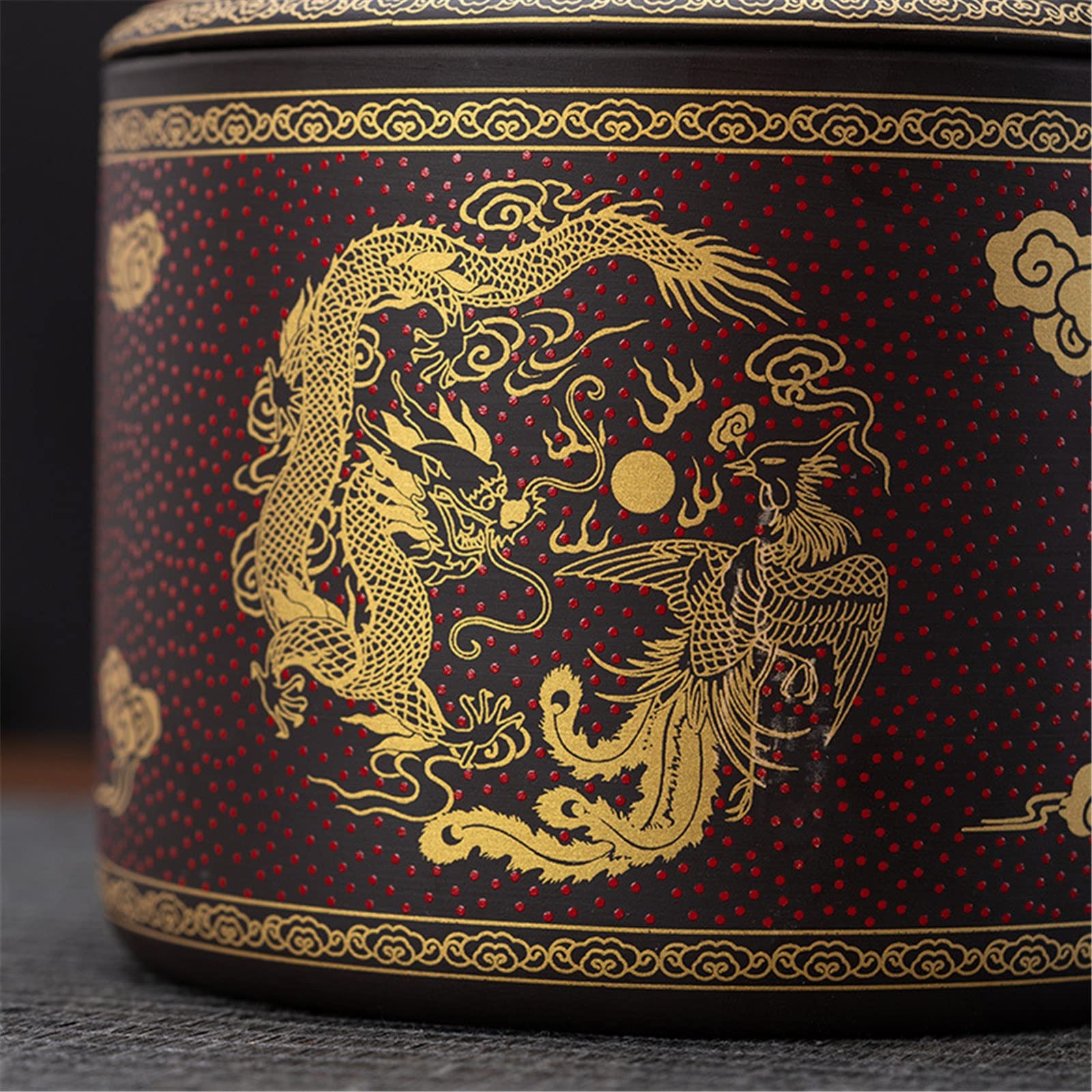 Amazon｜ティーキャディー 茶缶 プーアル茶保存瓶 ギフトボックス 大型