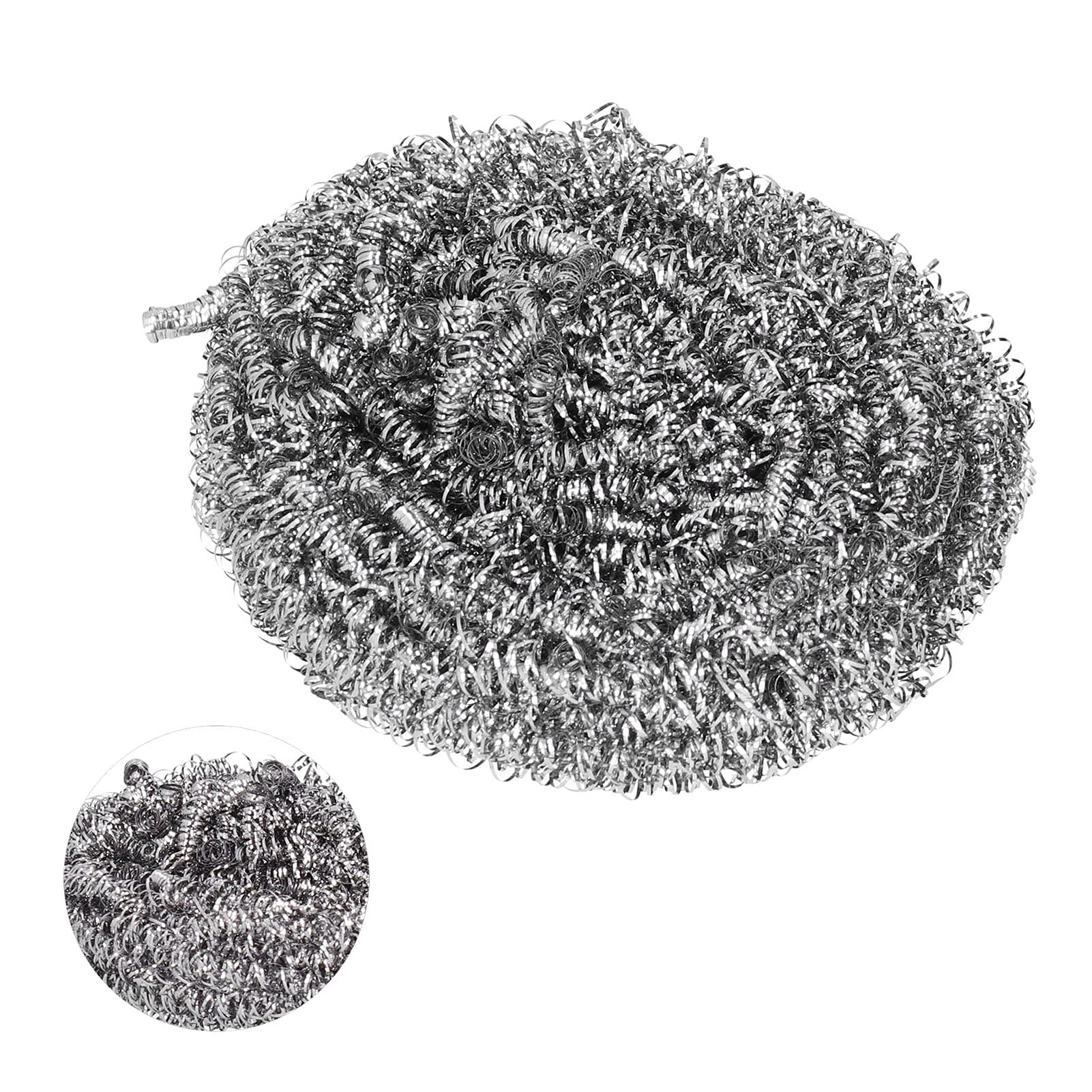 Scouring, No Drop Wire Good Texture Stainless Steel Scrubber for Office for Workplace for Restaurants for Industrial Kitchen