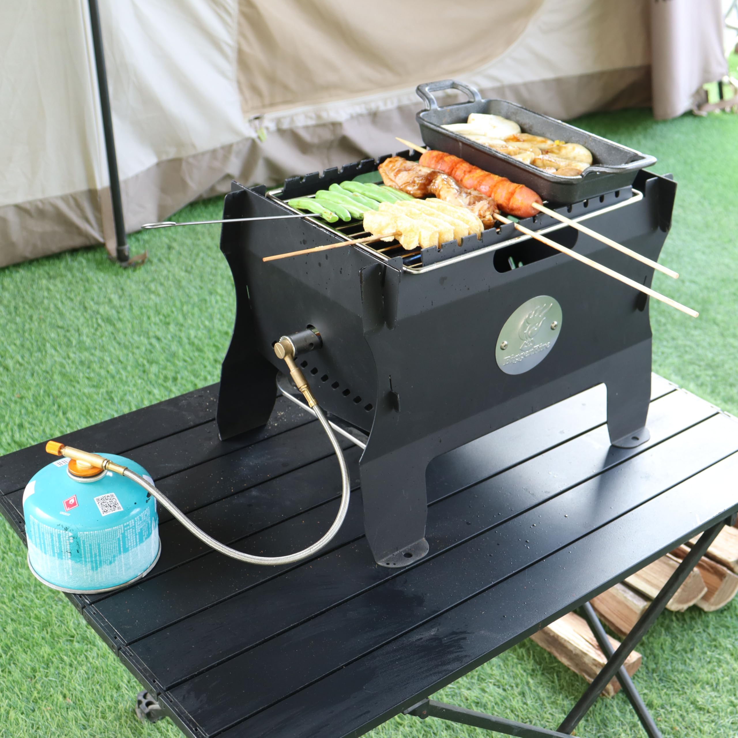 FIRE BOOST BBQ GRILL 焚き火台 Amazon | BiggerFire 焚き火台 グリル プロパン キャンピング