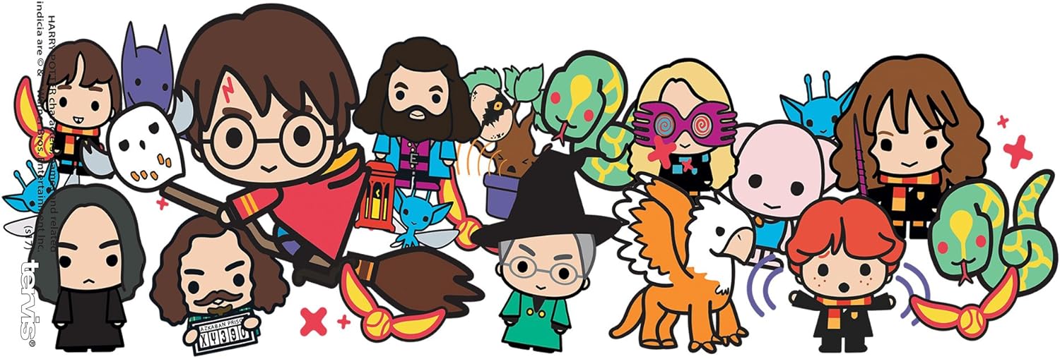 Tervis Harry Potter - Group Charms Tumbler with Wrap and Black Lid 16oz Mug, Clear - Image 2