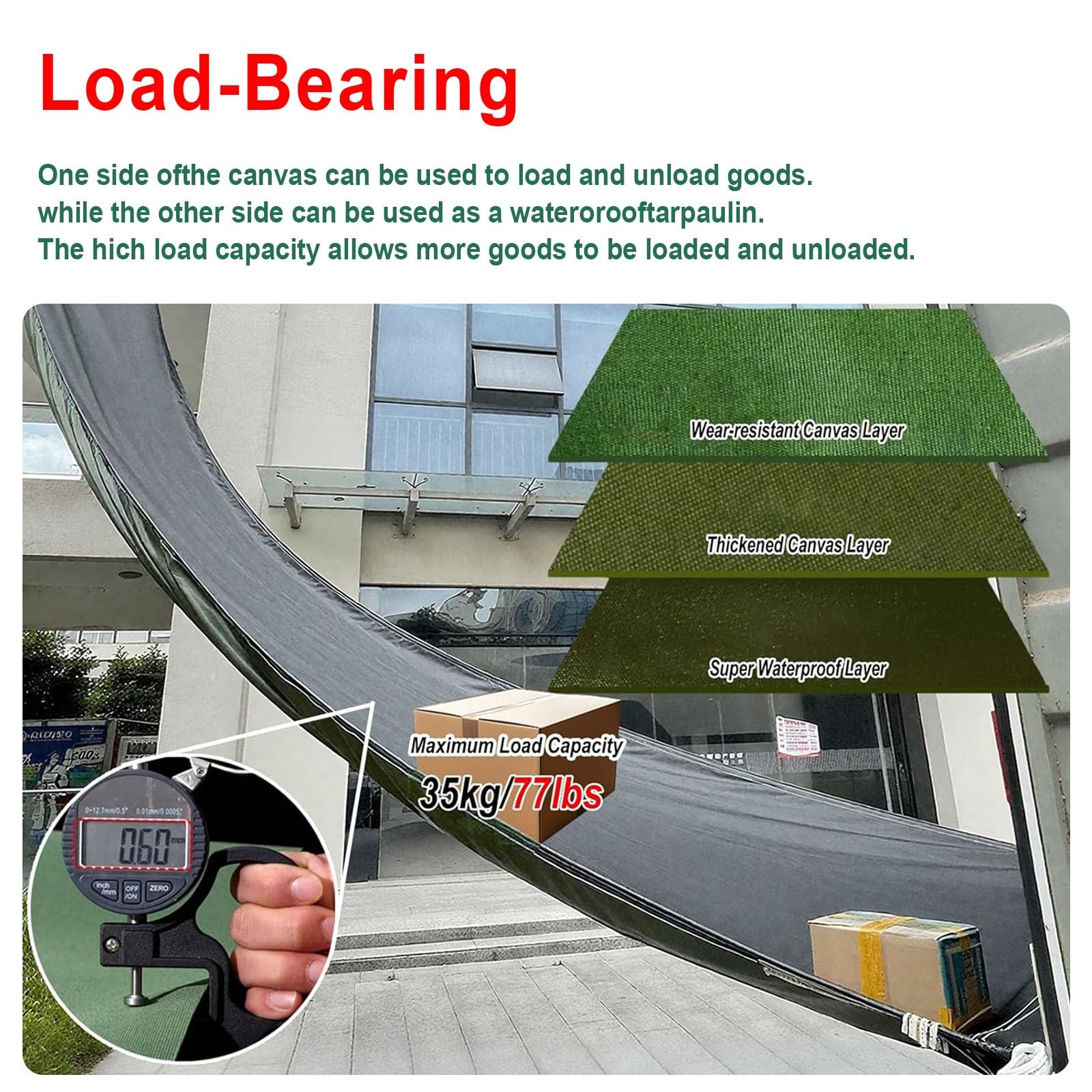 Scivolo di carico Resistente, Sistema di smaltimento rifiuti edili Facile da Usare (Verde, 1,5x6 m) per Lo Scarico di Magazzini e edifici Alti (1,5x6 m)