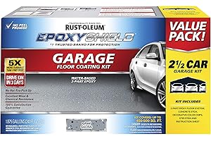Rust-Oleum RockSolid EpoxyShield Garage Floor Coating, 2.5-Car Kit