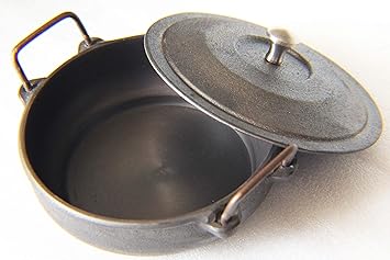 Tamilnadushopping Cast Iron Naturals Kadai, 850ml (Black)