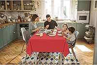 Vista 4 de Manteles de vinilo con reverso de franela, color sólido, calidad premium, impermeables.