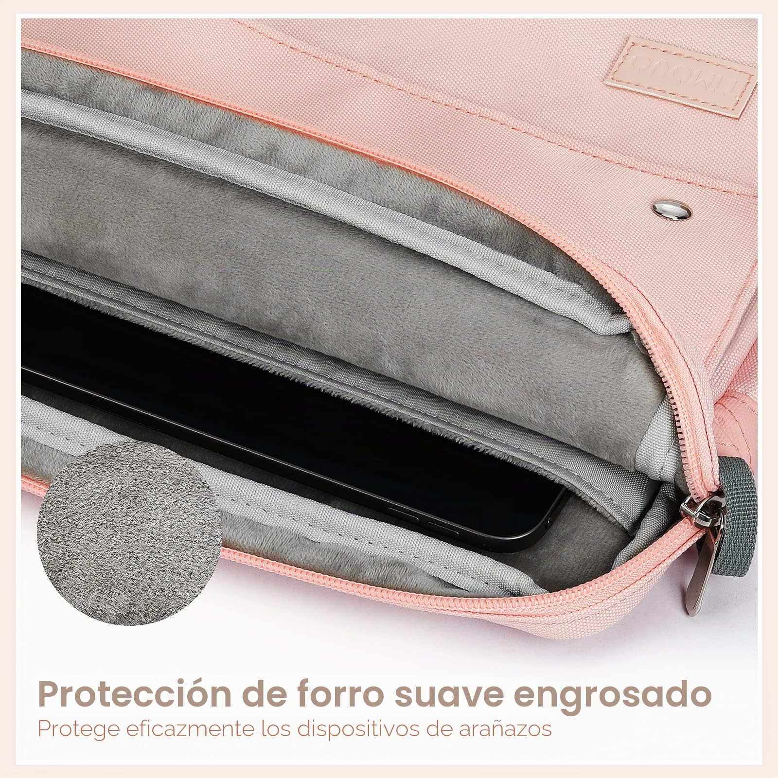 TiMOVO 9-11" Funda de Tableta con Bandolera para iPad 10ª Gen. 10.9", iPad 9ª/8ª/7ª Gen. 10.2", iPad Air 11/Air 5ª/4ª Gen. 10.9",Galaxy Tab A9+/A9 Plus 11", Rosa