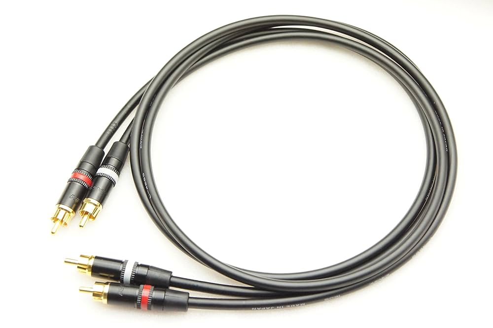 【新品】CANARE L-4E6S RCA・オーディオケーブル50cm×2本 紫 Amazon | CANARE カナレ L-4E6S 赤白ライン 2本ペアRCAケーブル