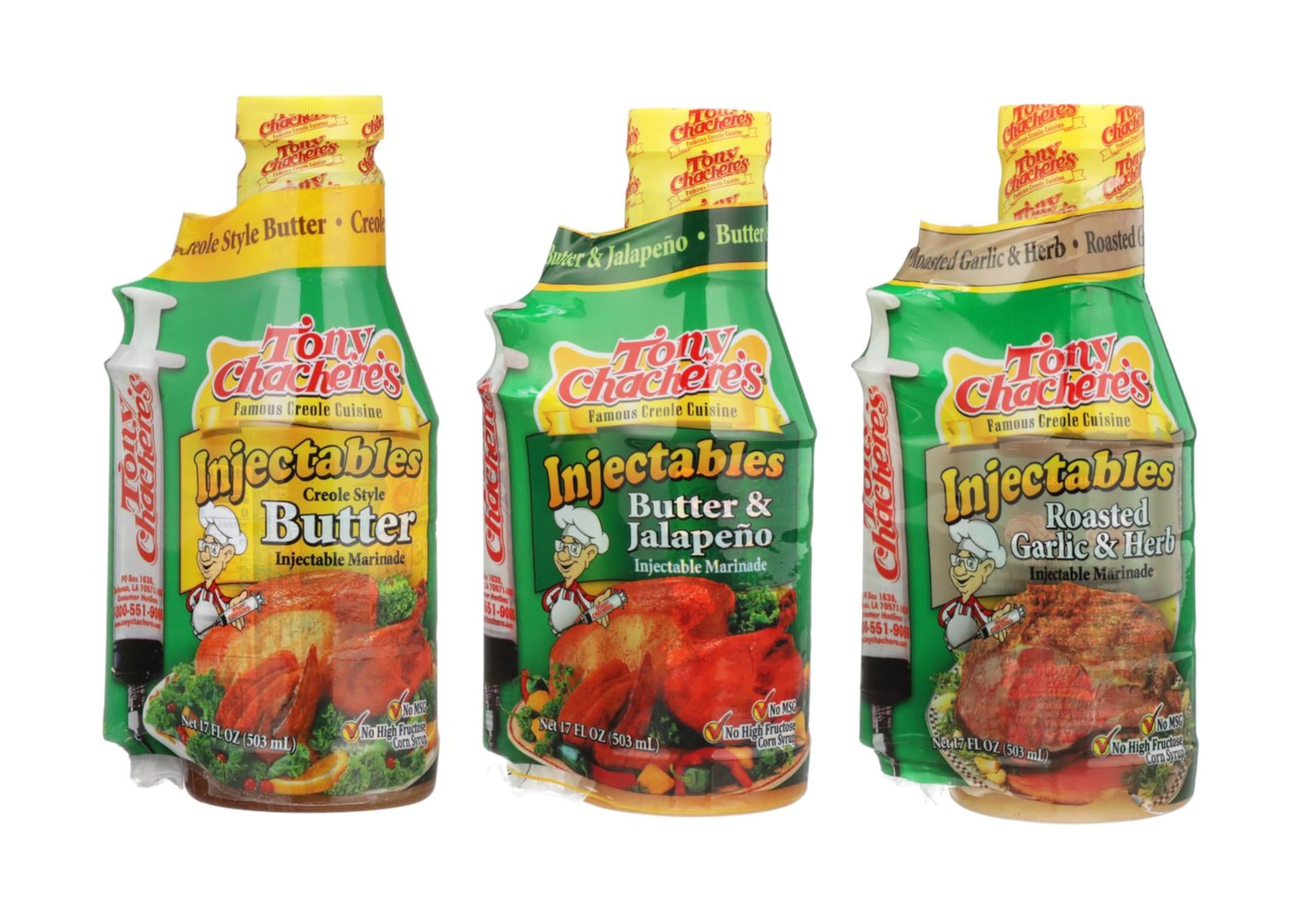 Tony Chachere Inyectable Marinade Variedad Pack
